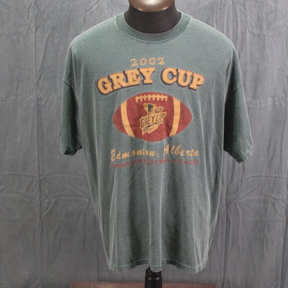 Grey Cup Shirt (VTG) - 2002 Grey Cup Football Logo - Men's XL - Picture 1 of 7